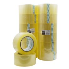 得力 30284 55mm*150y普透封箱胶带 透明（6卷/筒）（单位：筒）