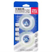 得力 30022 12mm*30y文具胶带 透明（单位：卡）