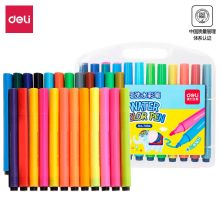 得力/deli 7064 水彩笔 儿童绘画套装可水洗 通用规格,24色
