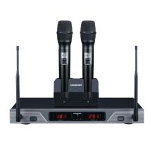 得胜（TAKSTAR）X8 UHF无线话筒 KTV卡包K歌交互智能安装工程 一托二无线麦克风 黑色（单位：台）
