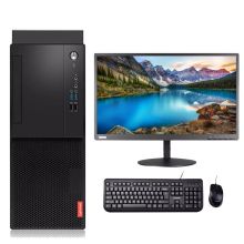 联想（Lenovo）启天M420  i3-8100/4G/1T/集成 主机+21.5英寸显示器WIN10支持WIN7 商用办公台式电脑 黑色（单位：台）
