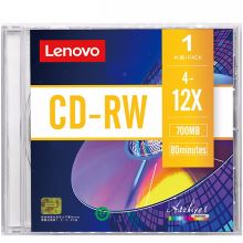 联想  CD-RW 单片盒装  4-12速700MB 台产档案系列 可擦写 可重复刻录 光盘 (计价单位：桶)