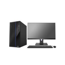 清华同方 超越E500-15676 台式电脑（I7-10700/16G/1T+256GSSD/Win10/21.5寸液晶显示器/USB键鼠/5年上门保修） 黑色（单位:台）