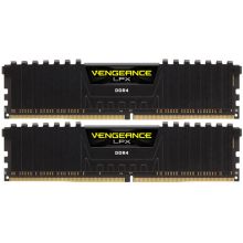 美商海盗船 DDR4 3200 32GB(16G×2)套装 台式机内存条 复仇者LPX系列 游戏型 (单位:套) 黑色