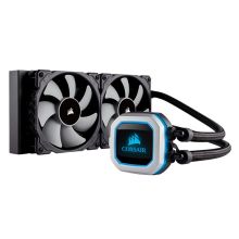 美商海盗船 H100i PRO RGB冷头 一体式CPU水冷散热器 （240MM冷排/2×120磁悬浮风扇/五年质保) (单位:个)