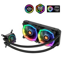 TT 冰龙240 Sync RGB 一体式CPU水冷散热器 (RGB风扇/主板同步/全铜水冷头/多平台/带硅脂) (单位:个)