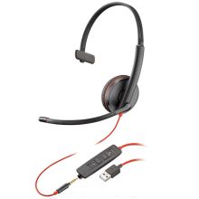 缤特力 C3215 USB-A 3.5mm接口 单耳耳麦 (单位：副) 黑色
