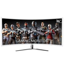 HKC C340 34英寸VA屏21:9带鱼屏曲面  超宽2K显示器  银色（单位：台）