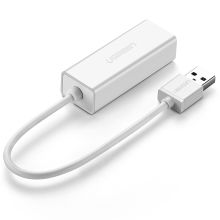绿联 30304 USB转RJ45 USB百兆网卡 白色 (单位：个)