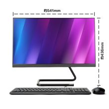 联想 AIO 520C-24 一体机 电脑 台式机八代 黑色/标配i3-8145U 8G 256G固态 核芯显卡 23.8英寸 WIN10 黑色(单位:台)