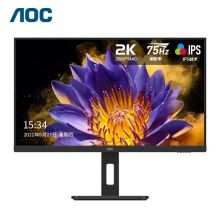 AOC Q27P10 电脑显示器 27英寸 2K高清 75Hz 广视角IPS 旋转升降 TUV低蓝光 27英寸