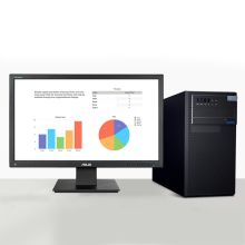 华硕 D520MT-i56500/21.5 台式电脑 (I5-6500 4G 1TB/集显/带PCI/键鼠/DOS/21.5LED/三年上门） 黑色（单位：个）