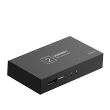 绿联 30345 USB打印机共享器二进一出分屏器 单位:个 黑色