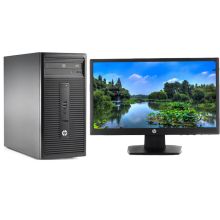 惠普 280 Pro G2 MT-G5011000056 G4400/4G/500G/DVDRW/DOS/黑色/主机/19.5寸显示器 台式电脑 黑色（单位：台）