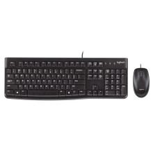 罗技/Logitech   MK120  有线 键鼠套装  商务办公台式机笔记本 全尺寸 USB电脑键盘 黑色/白色 1*1