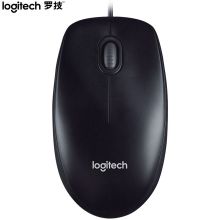 罗技/Logitech   M90 有线光电 鼠标  电脑笔记本家用鼠标 左右手通用对称鼠标  USB即插即用  黑色 1*1