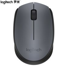 罗技/Logitech   M170 无线对称 鼠标  办公鼠标 带无线2.4G接收器 灰色/红色/蓝色 1*1