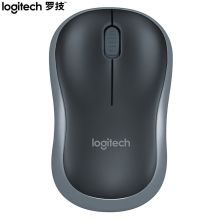 罗技/Logitech   M186 无线光电 鼠标  带2.4G接收器 办公家用鼠标 灰色/红色/蓝色 1*1