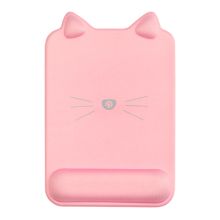 镭拓 RANTOPAD TOTO 猫耳朵 硅胶护腕鼠标垫 大号粉红