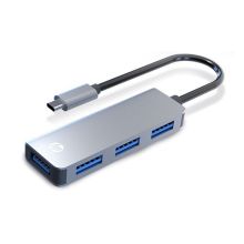 惠普 HP Type-C扩展坞 USB3.0一拖四分线器 银色