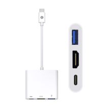 毕亚兹 BIAZE P28 Type-C扩展坞 USB-C转HDMI转接头 支持供电