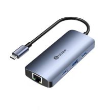 毕亚兹 BIAZE kz12 USB-C扩展坞 Type-C转USB3.0分线器带网口 HUB集线器拓展