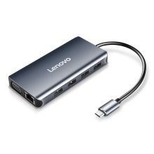 联想 LENOVO 小新Pro14 Type-C扩展坞 USB-C转千兆网口 8合1多功能扩展坞