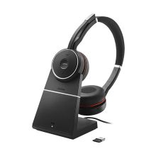 捷波朗 JABRA EVOLVE75 UC 双耳话务耳机 主动降噪含底座
