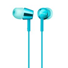 索尼 SONY MDR-EX155AP 入耳式立体声通话耳机 浅蓝色