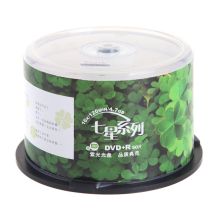 紫光 UNIS DVD+R 刻录光盘 16速 4.7GB 七星四叶草 桶装50片