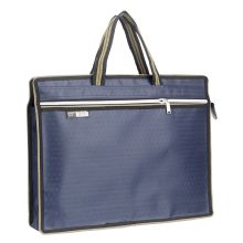 金日美 1088 390*290*80MM 手提会议文件袋（印字定制 耐磨防水 公文资料单据外出办事文具包） 蓝色（单位：个）