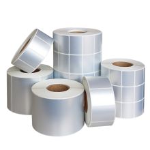 国产 pet60*30*1000张 亚银不干胶标签纸防水 银色（单位：卷）
