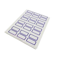 欧标 A1161 自粘性标贴 24*27mm 12枚/12张 12张/本 单位：本 蓝色