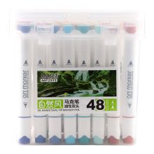 宝克 MP2913-48 油性双头马克笔套装 1mm-6mm 48色/盒 彩色 （单位：盒）
