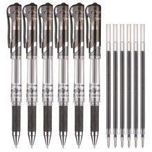 晨光 GP1111/HAGP1034 子弹头签字笔+替芯 0.7mm 6套装 黑色 （单位：盒）