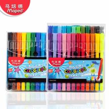 马培德 845722 幼儿园儿童可水洗绘画涂鸦精灵水彩画笔 24色 （单位：盒）