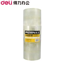得力 30933 60mm*200y品正普透封箱胶带 透明（6卷/筒)（单位：筒）