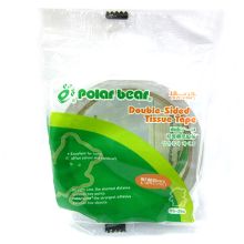 北极熊 DS-204 大卷芯双面棉纸胶带单个装 18mm*10m 白 单位:卷