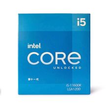 英特尔 Intel i5-11600K 6核12线程 CPU 银色(单位：套)
