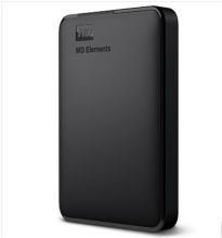 西部数据 WDBUZG0020BBK-CESN 新元素 2TB 2.5寸 USB3.0 移动硬盘 黑色(单位：块)