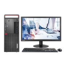 联想 ThinkCentre M720T 台式电脑21.5英寸套机i5-9500/8G/1T/集显/三年上门/USB键鼠/Windows10/T2224R显示器 黑色（单位：台）