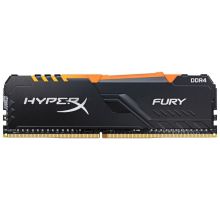金士顿 DDR4 2666 16GB 台式机内存条 RGB灯条 骇客神条 Fury雷电系列 (单位:条) 黑色