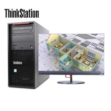 联想 Thinkstation P520C 27英寸 工作站 W2123 /16G/1T/P2000/无光驱/DOS /双显示器 黑色(单位：台）