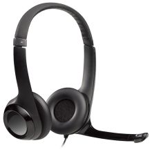 罗技/Logitech H390 耳机/耳麦 头戴式立体声 USB带话筒 黑色