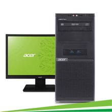 宏碁 Veriton D430 6368 台式电脑 i5-7500 4G 128G+1TB DVDRW 集显 DOS 三年保修 24寸 黑色 （单位：台）