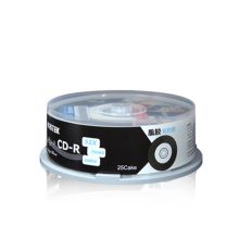 铼德RITEK 25片装 CD-R 52X 700MB黑胶可打印刻录盘