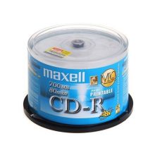麦克赛尔 CD-R（50P) 可打印 刻录盘 单位：桶