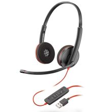 缤特力 PLANTRONICS C3220 头戴式双耳话务耳机 降噪麦克风 USB线控