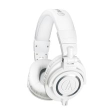 铁三角 AUDIO-TECHNICA ATH-M50X WH 头戴式专业全封闭音乐HIFI耳机 白色
