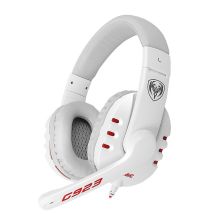 硕美科 SOMIC G923 头戴式立体声游戏耳机 带麦克风 白色